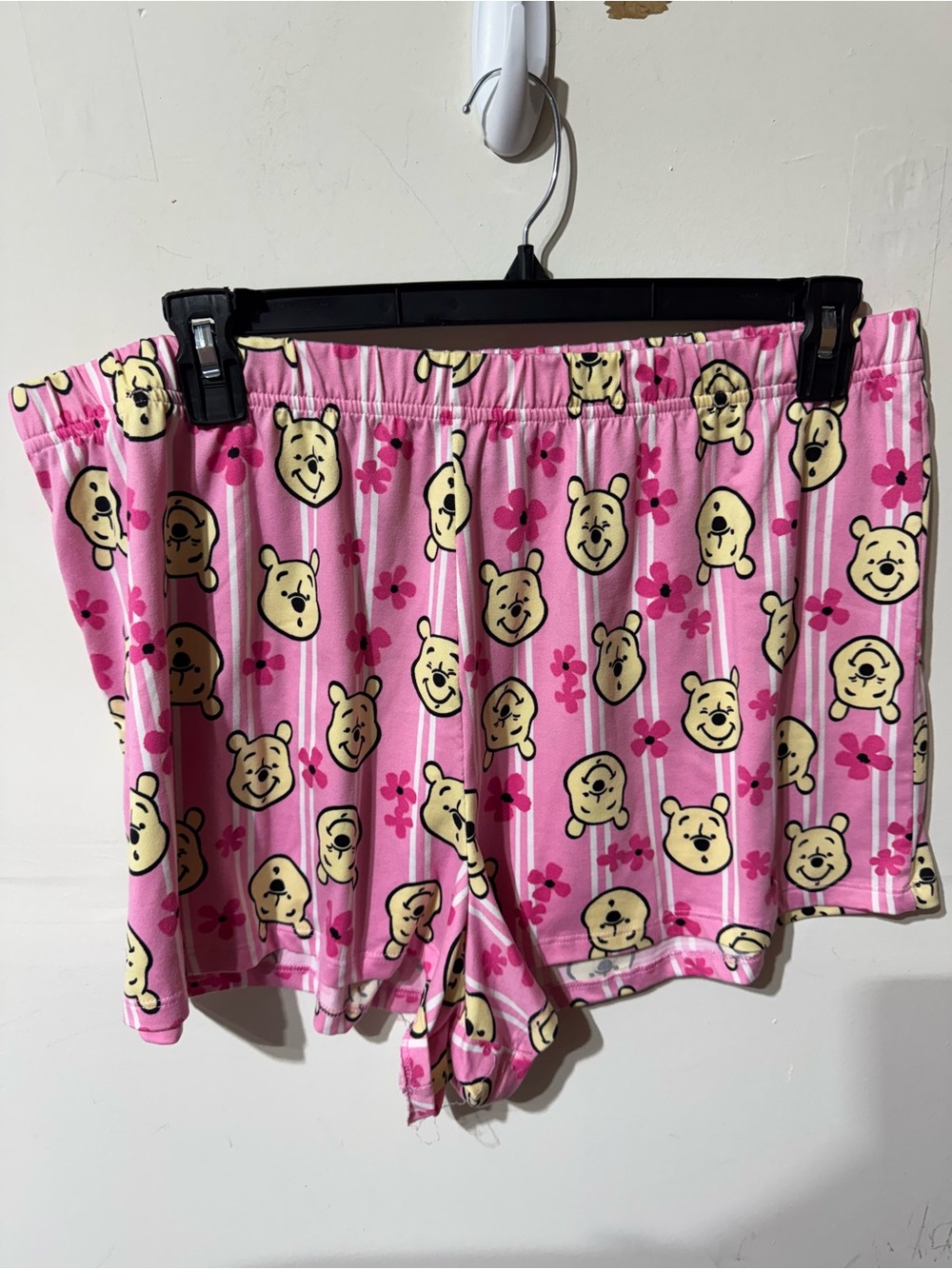 Disney Pink Winnie the Pooh Stripe Sleep Shorts